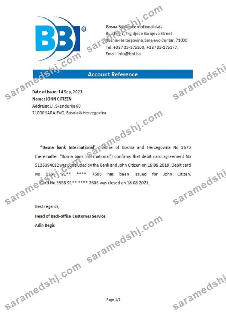 Bosnia and Herzegovina_Bosna Bank Internat_closure reference